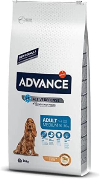 Advance Medium Adult Chicken Tavuklu Orta Irk Yetişkin Köpek Maması 14 KG - 1