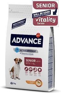 Advance Mini Senior 8+ Tavuklu Küçük Irk Yaşlı Köpek Maması 3 KG - 3