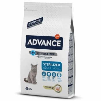 Advance Sterilised Hindi Etli Kısırlaştırılmış Yetişkin Kedi Maması 3 KG - 1