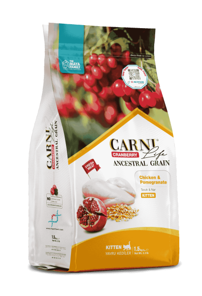 Carni Life Kitten Tavuk Nar Kızılcık Yavru Kuru Kedi Maması 5 kg - 1