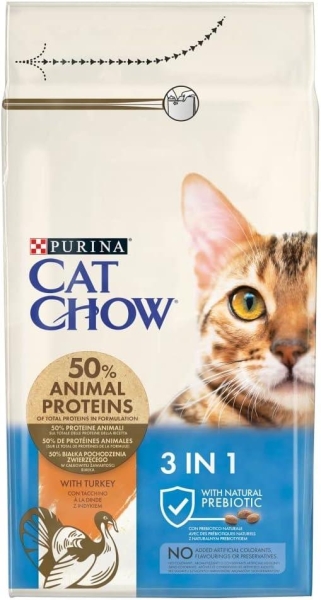 Cat Chow Felina 3in1 Hindili Yetişkin Kedi Maması 1.5 Kg - 1