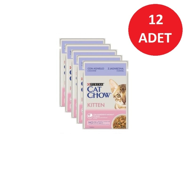 Cat Chow Kitten Tavuklu Yavru Kedi Yaş Maması 85 Gr 26 Li - 2