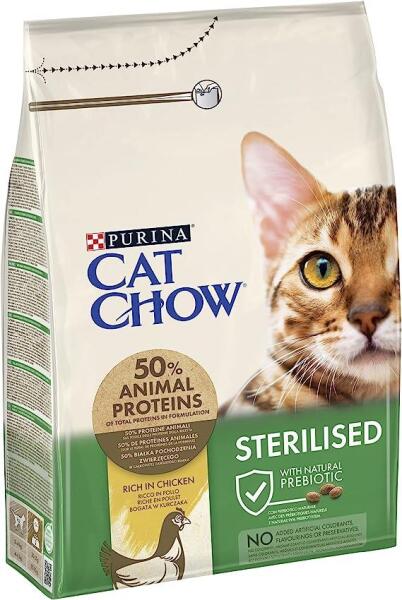 Cat Chow Sterilized Tavuklu Kısırlaştırılmış Kedi Maması 3 Kg - 2