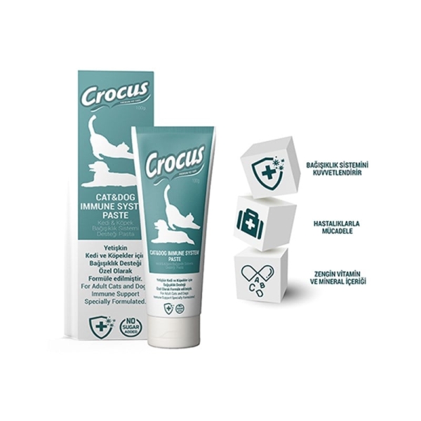 Crocus İmmune System Bağışıklık Destekleyici Kedi ve Köpek Macunu 100 Gr - 2