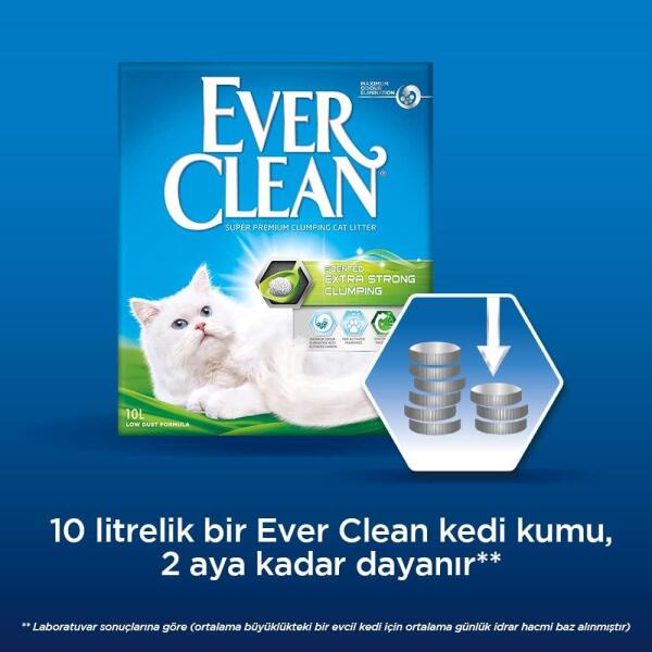 Ever Clean Extra Strength Kokulu Topaklanan Kedi Kumu 10 Lt - 5