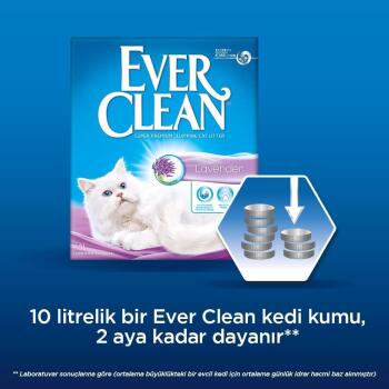 Ever Clean Lavender Kokulu Topaklanan Kedi Kumu 10 Lt - 5