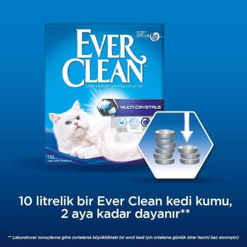 Ever Clean Multi Crystals Topaklanan Kedi Kumu 10 Lt - 5