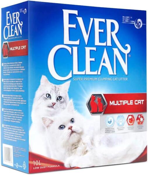 Ever Clean Multiple Topaklanan Kedi Kumu 10 Lt - 1