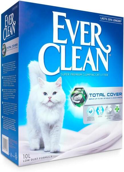 Ever Clean Total Cover Kokusuz Topaklanan Kedi Kumu 10 Lt - 1