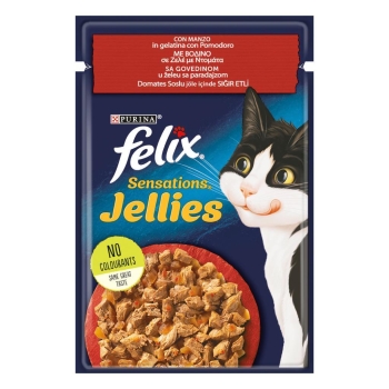 Felix Sığırlı Ve Domatesli Yetişkin Kedi Yaş Maması 85 Gr 26 Lı - 1