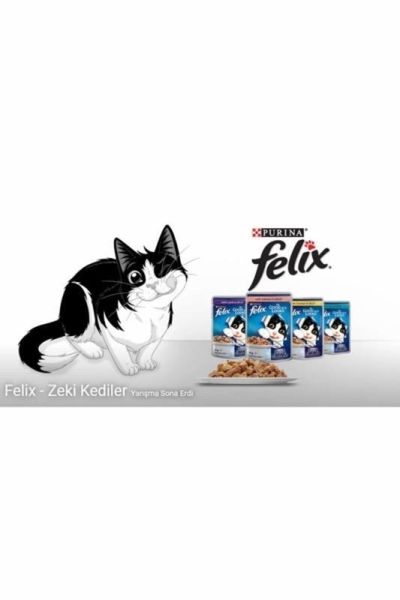 Felix Sığırlı Ve Tavuklu Yetişkin Kedi Yaş Maması 85 Gr 26 Lı - 3