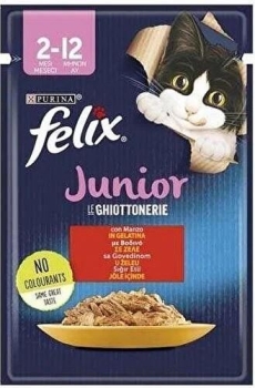 Felix Sığırlı Yavru Kedi Yaş Maması 85 Gr 26 Lı - 1