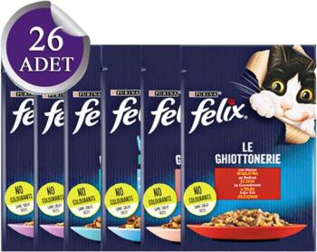 Felix Sığırlı Yetişkin Kedi Yaş Maması 85 Gr 26 Lı - 3