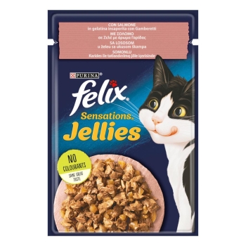 Felix Somonlu Ve Karidesli Yetişkin Kedi Yaş Maması 85 Gr 26 Lı - 1