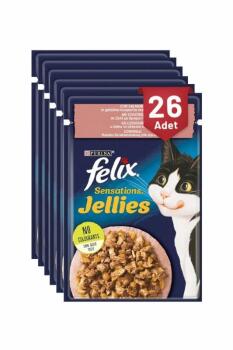 Felix Somonlu Ve Karidesli Yetişkin Kedi Yaş Maması 85 Gr 26 Lı - 2