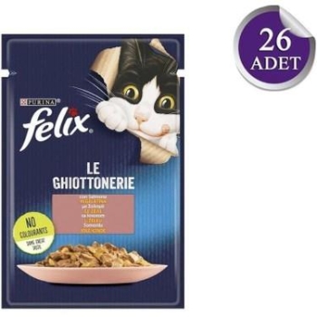 Felix Somonlu Yetişkin Kedi Yaş Maması 85 Gr 26 Lı - 2