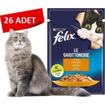 Felix Tavuklu Yetişkin Kedi Yaş Maması 85 Gr 26 Lı - 2