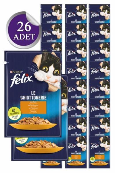 Felix Tavuklu Yetişkin Kedi Yaş Maması 85 Gr 26 Lı - 3