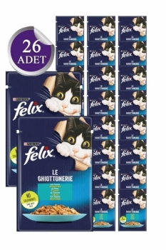 Felix Ton Balıklı Yetişkin Kedi Yaş Maması 85 Gr 26 Lı - 3