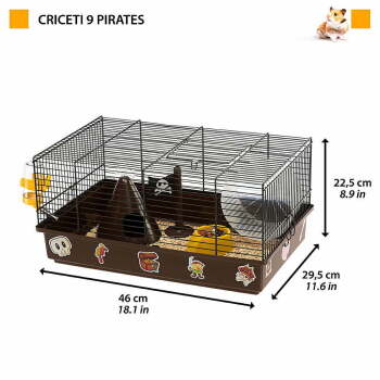 Ferplast Cricetti 9 Pirates Korsan Temalı Kemirgen Kafesi - 3