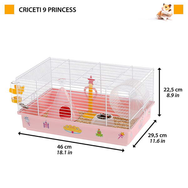 Ferplast Cricetti 9 Princess Temalı Kemirgen Kafesi - 3