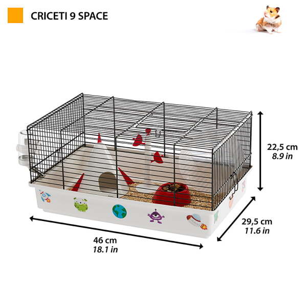 Ferplast Cricetti 9 Space Uzay Temalı Kemirgen Kafesi - 3