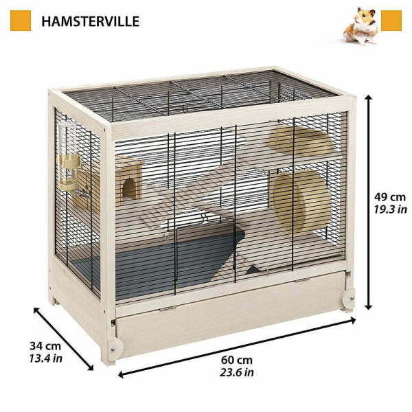 Ferplast Hamsterville Ahsap Detaylı Hamster Kafesi - 2