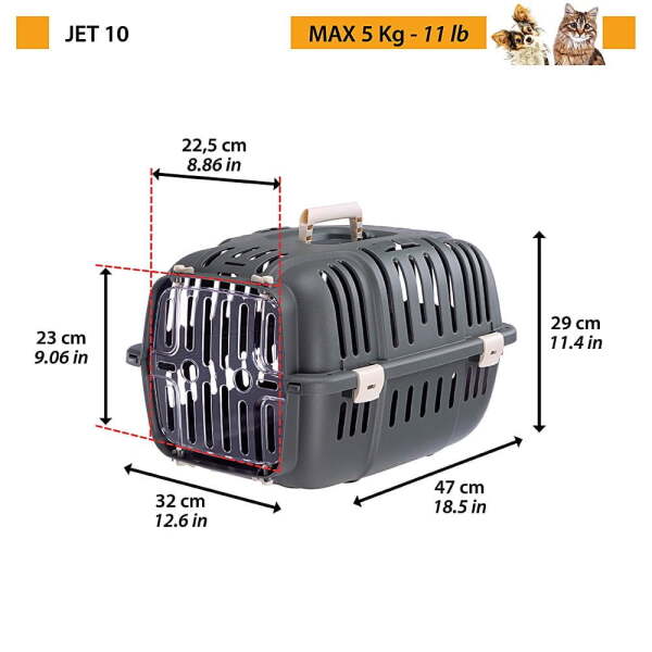 Ferplast Jet 10 Kedi ve Köpek Taşıma Çantası - 3