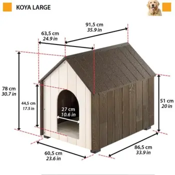 Ferplast Koya Ahşap Köpek Kulübesi Large - 2