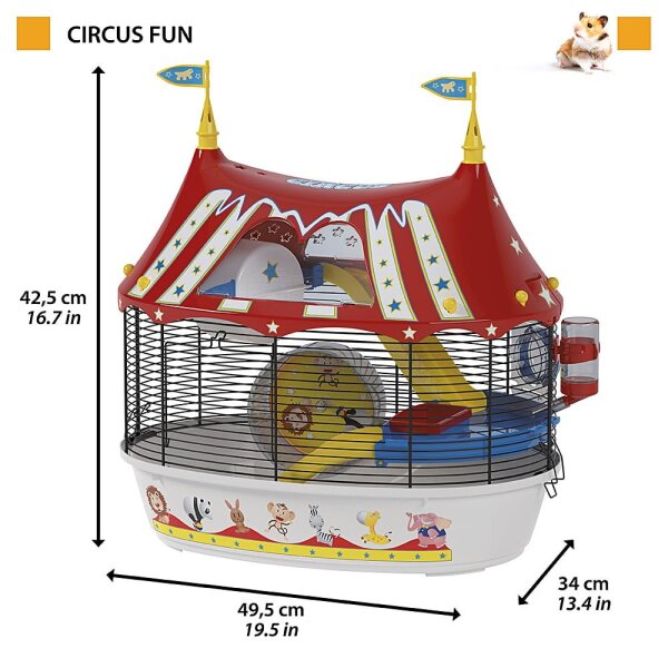 Ferplast Neşeli Sirk Circus Fun Hamster Kafesi - 4