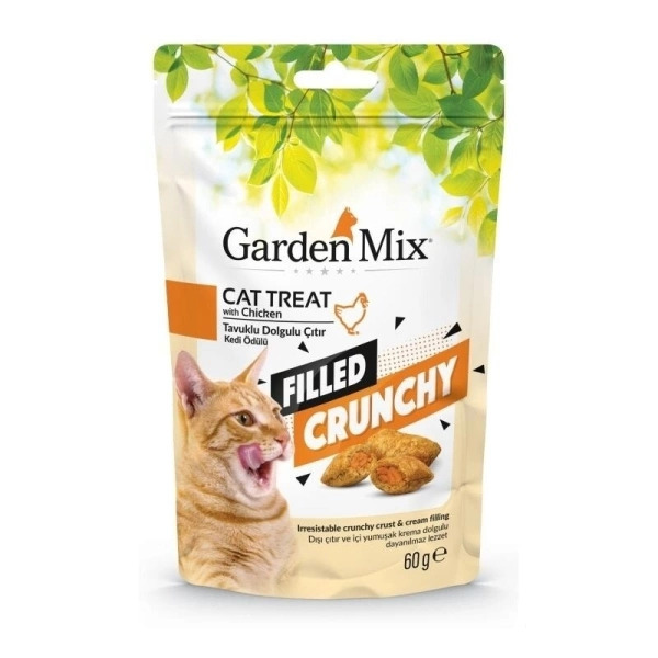 Garden Mix Tavuklu İçi Dolgu Kedi Ödül Maması 60 Gr - 1