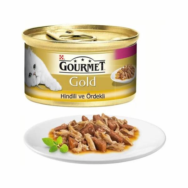 Gourmet Gold Çifte Lezzet Hindili Ve Ördekli Kedi Yaş Maması 85 Gr 24 Lü - 1