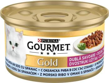 Gourmet Gold Çifte Lezzet Okyanus Balıklı Ve Sebzeli Kedi Yaş Maması 85 Gr 24 Lü - 1