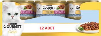 Gourmet Gold Çifte Lezzet Okyanus Balıklı Ve Sebzeli Kedi Yaş Maması 85 Gr 24 Lü - 2