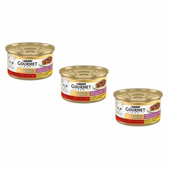 Gourmet Gold Çifte Lezzet Sığır Etli Ve Tavuklu Kedi Yaş Maması 85 Gr 24 Lü - 4