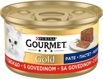 Gourmet Gold Kıyılmış Sığır Etli Kedi Yaş Maması 85 Gr 24 Lü - 1