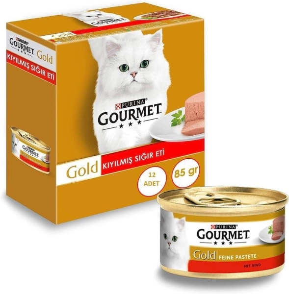 Gourmet Gold Kıyılmış Sığır Etli Kedi Yaş Maması 85 Gr 24 Lü - 2