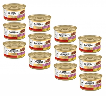 Gourmet Gold Parça Etli Sığır Etli Kedi Yaş Maması 85 Gr 24 Lü - 4