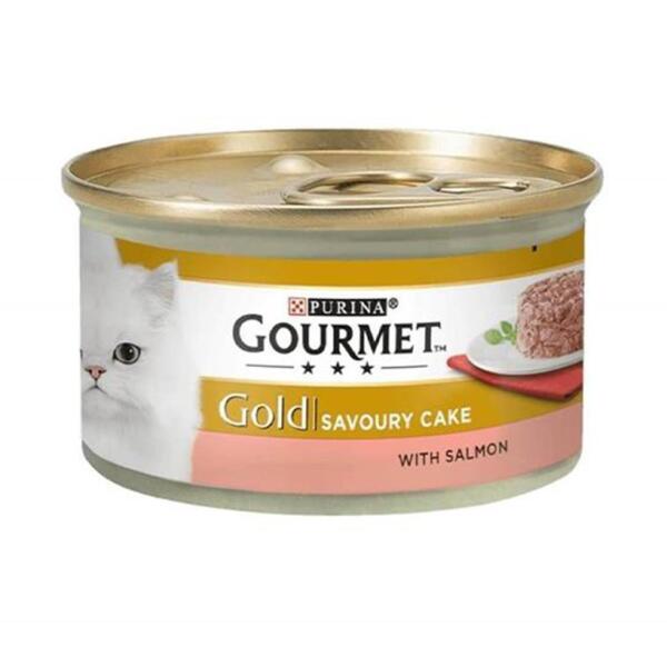 Gourmet Gold Savoury Cake Somonlu Kedi Yaş Maması 85 Gr 24 Lü - 1