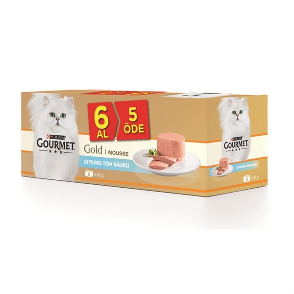 Gourmet Kıyılmış Ton Balıklı Kedi Konservesi 85Gr 6 AL 5 ÖDE - 1