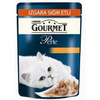 Gourmet Perle Izgara Biftekli Kedi Yaş Maması 85 Gr 26 LI - 1