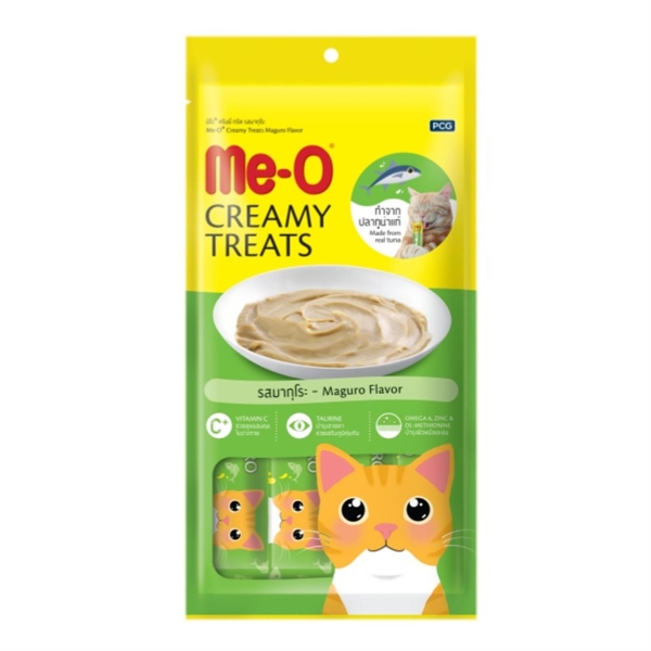 Me-O Creamy Mavi Yüzgeçli Orkinos Sıvı Kedi Ödül Maması 15 Gr 20 Li - 1