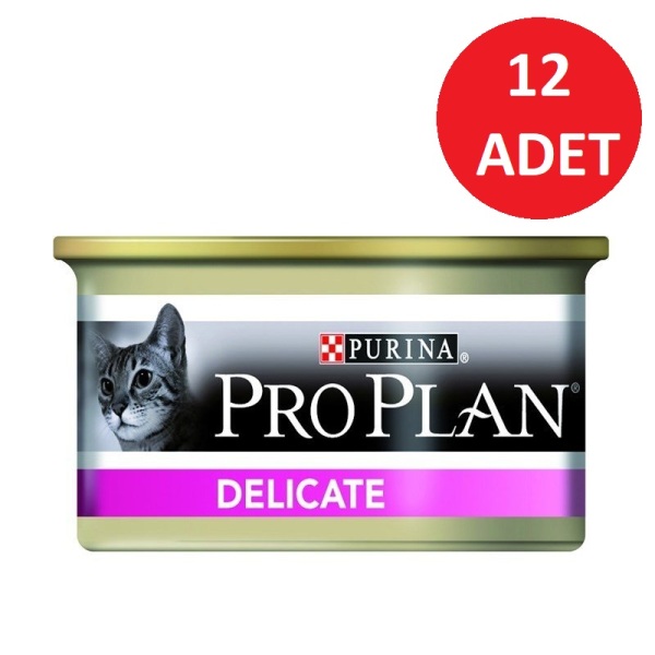 Pro Plan Delicate Hindili Yetişkin Kedi Yaş Maması 85 Gr 12 Li - 1