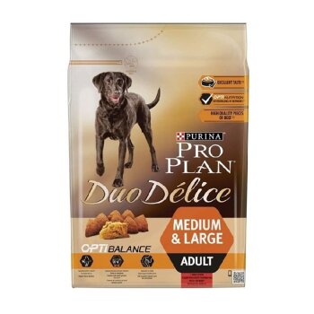 Pro Plan Duo Delice Medium Large Sığır Biftekli Yetişkin Köpek Maması 2.5 Kg - 1