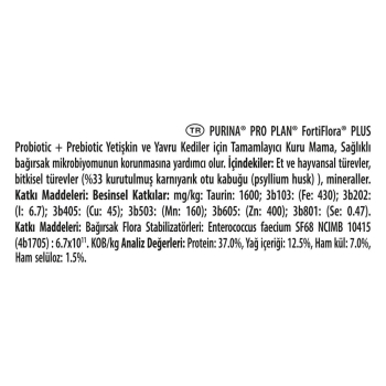 Pro Plan Fortiflora Plus Kedi - 4