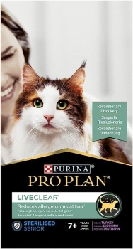 Pro Plan Liveclear Sterilised +7 Hindili Kısırlaştırımış Yaşlı Kedi Maması 1.4 Kg - 1