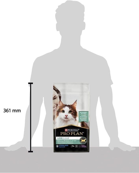 Pro Plan Liveclear Sterilised +7 Hindili Kısırlaştırımış Yaşlı Kedi Maması 1.4 Kg - 5