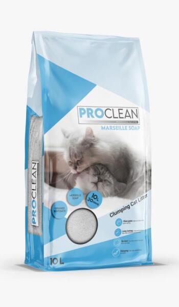 ProClean Marsilya Sabunlu İnce Taneli Kedi Kumu 10 Lt - 1