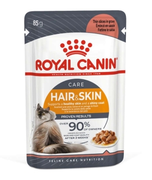 Royal Canin Hair Skin Hassas Tüylü Kedi Yaş Maması 85 Gr 12 Li - 1