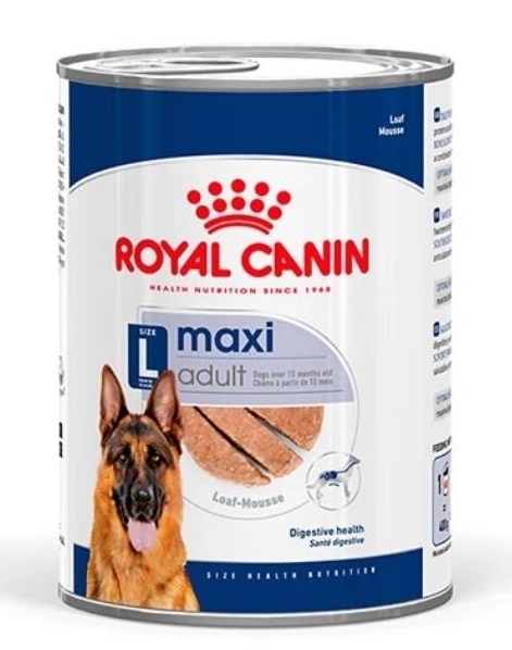 Royal Canin Loaf Mousse Maxi Yetişkin Köpek Yaş Mama Konserve 410 Gr - 1